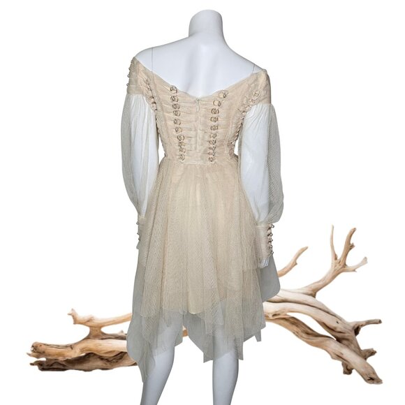 ZIMMERMANN S/22 "Rhythmic" Trim Tulle Dress | Size 2 US 6 8 | Retail $2890 - Picture 4 of 9